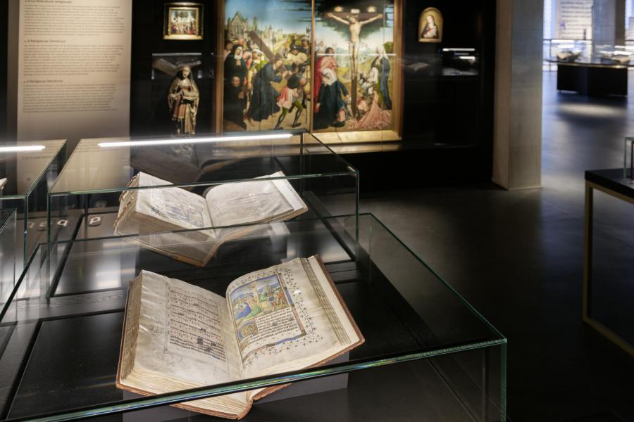 Handschriften in het museum van de Koninklijke Bibliotheek © KBR 