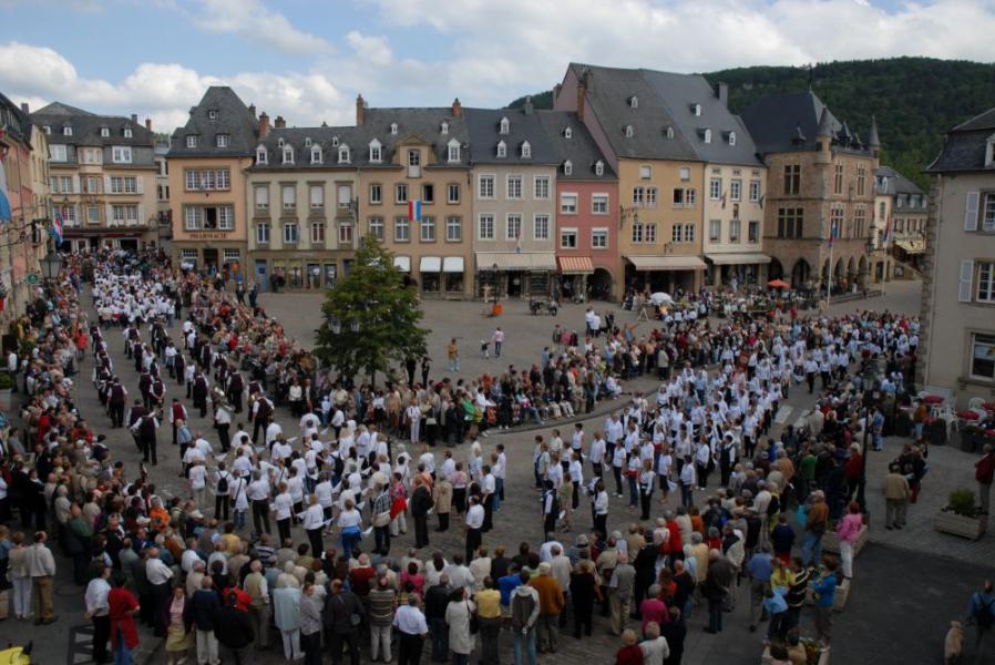 De Processie van Echternach tijdens een vorige editie. © Dienst Toerisme Luxemburg