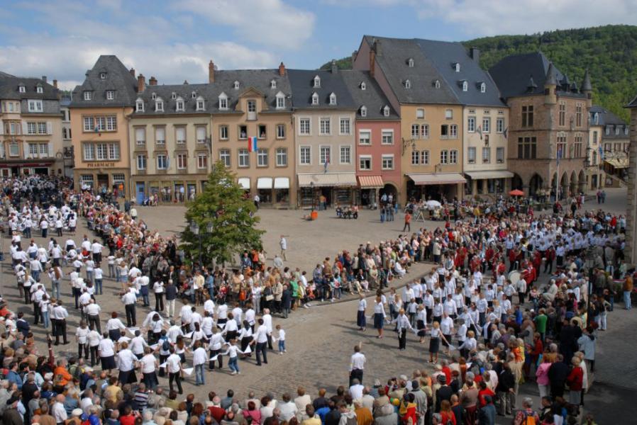De Processie van Echternach tijdens een vorige editie. © Dienst Toerisme Luxemburg