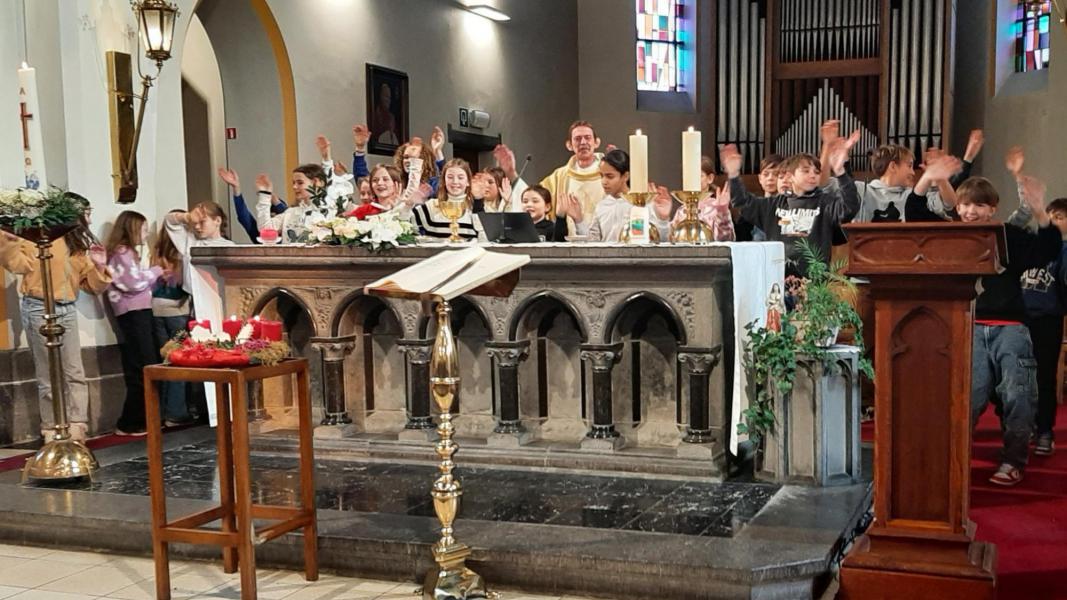 Kerstviering De Bosstraat © Pastorale zone Leuven aan de Dijle