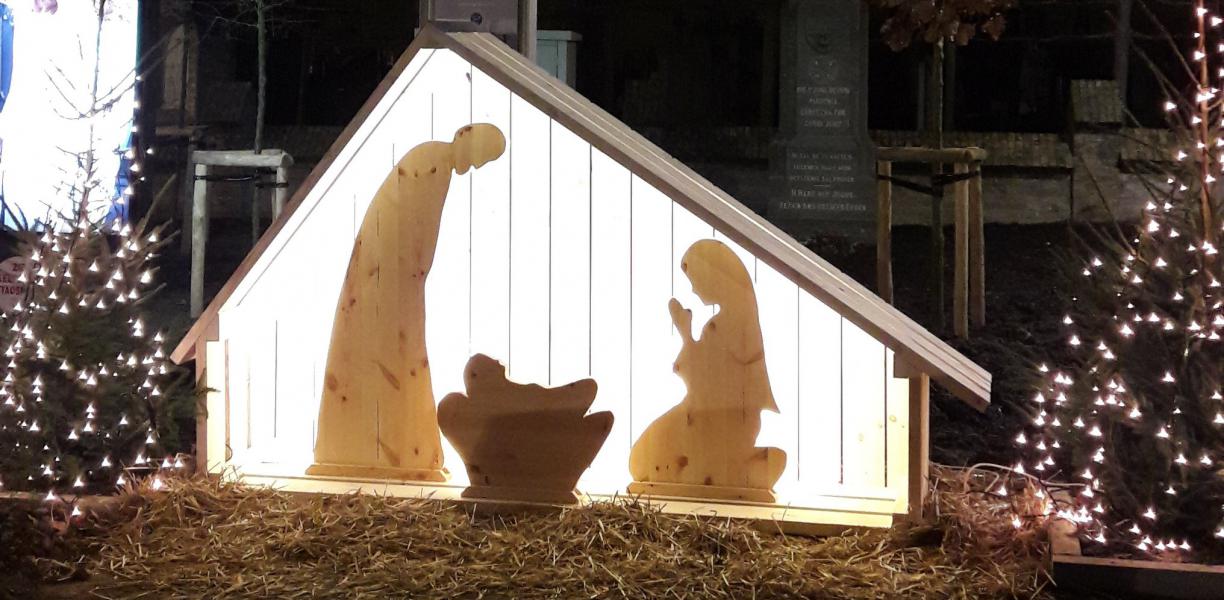 Kerststal marktplein Esen 