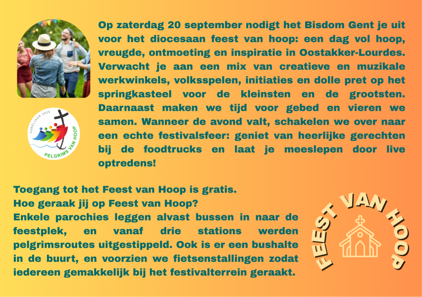 Feest van Hoop © Bisdom Gent