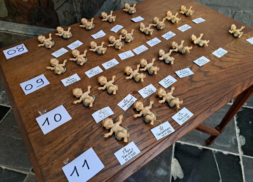 Bijzondere zegening dopelingen en doopouders afgelopen jaar 