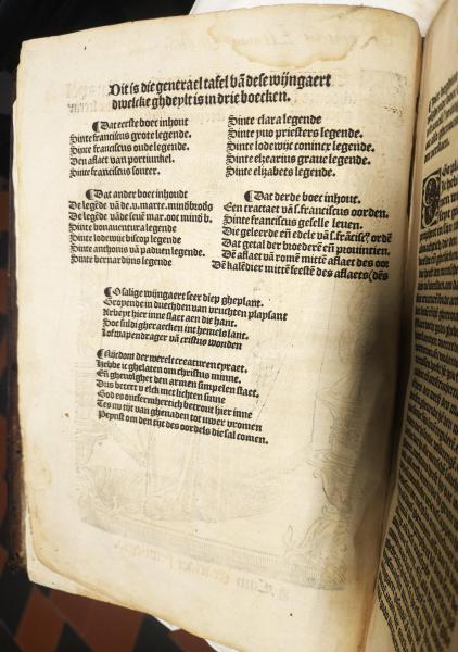 Inhoudstafel © Bibliotheek Grootseminarie