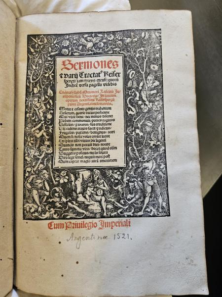 Titelpagina Sermones et varii tractati © Bibliotheek Grootseminarie