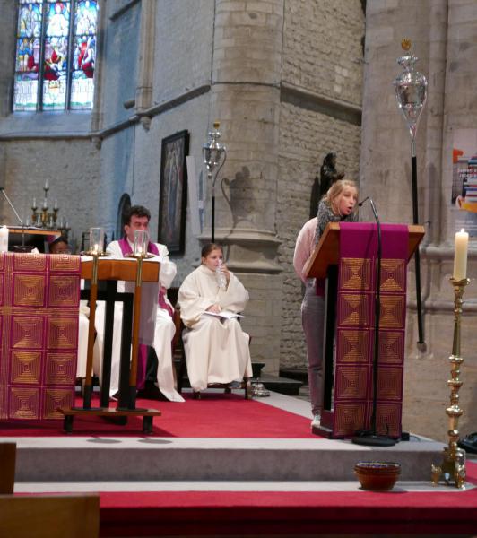 Kaat Jans getuigt over SOJO of Getuigenis tvv Welzijnszorg en Soep op de stoep © Leen. 