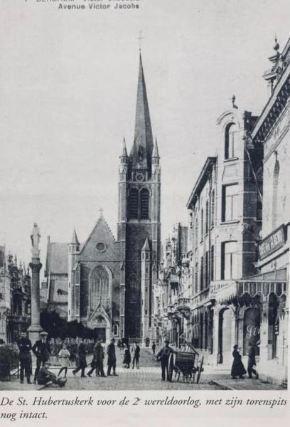 de kerk met spits voor WO II 