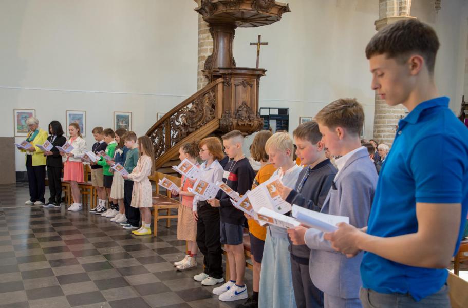Vormselviering 2023 in de Sint-Geertruikerk te Leuven © Rudi Fransens