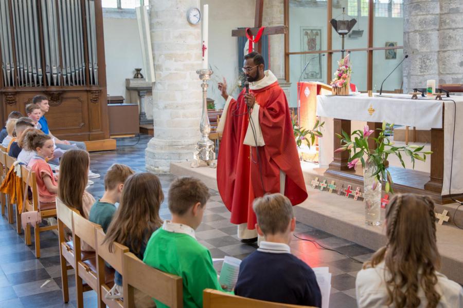 Vormselviering 2023 in de Sint-Geertruikerk te Leuven © Rudi Fransens