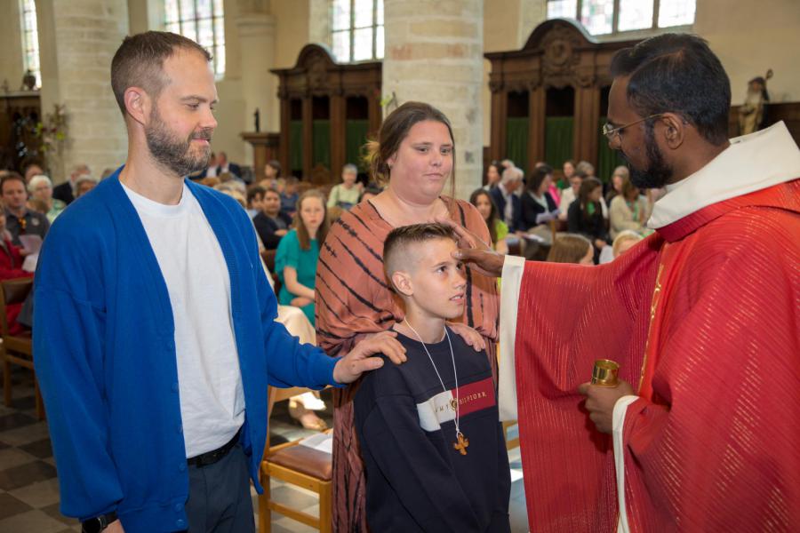 Vormselviering 2023 in de Sint-Geertruikerk te Leuven © Rudi Fransens