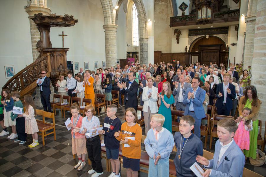 Vormselviering 2023 in de Sint-Geertruikerk te Leuven © Rudi Fransens