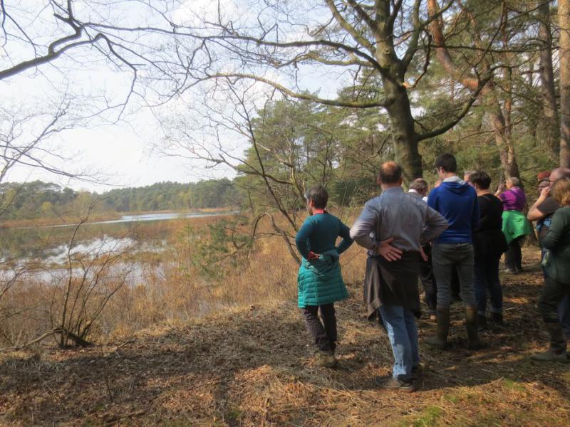 wandelen op de heide 