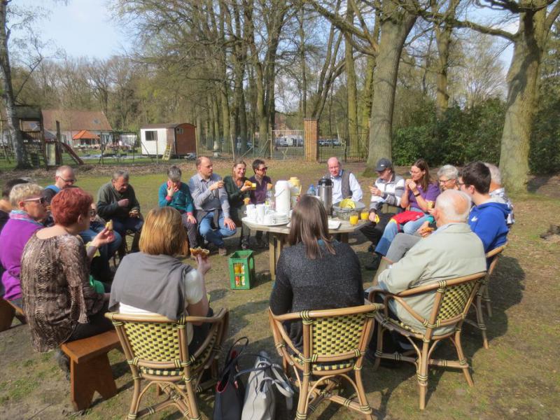 wandelen op de heide 
