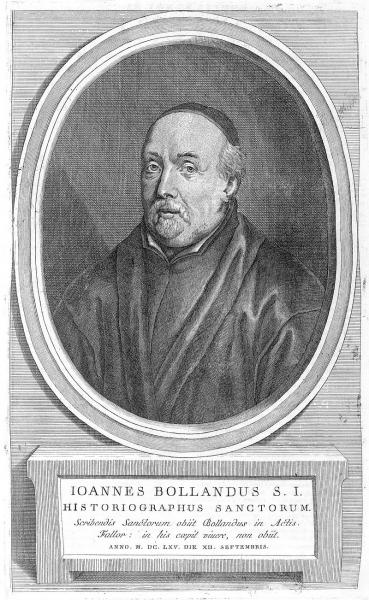 Jean Bolland, Ioannes Bollandus in het Latijn, die zijn naam gaf aan de 'Société des Bollandistes' © RR