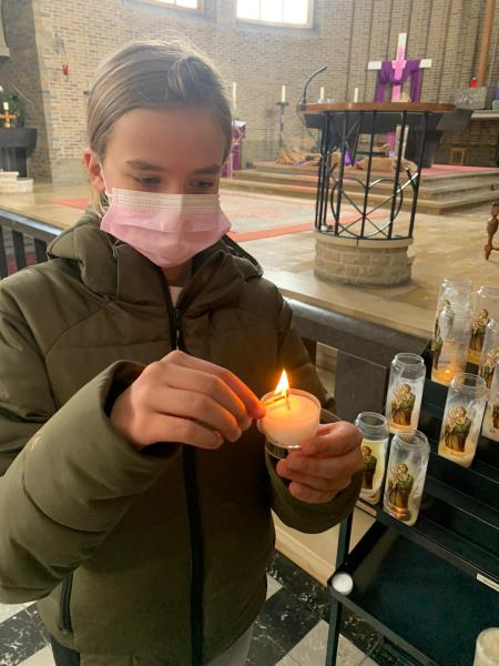 op weg naar het vormsel 