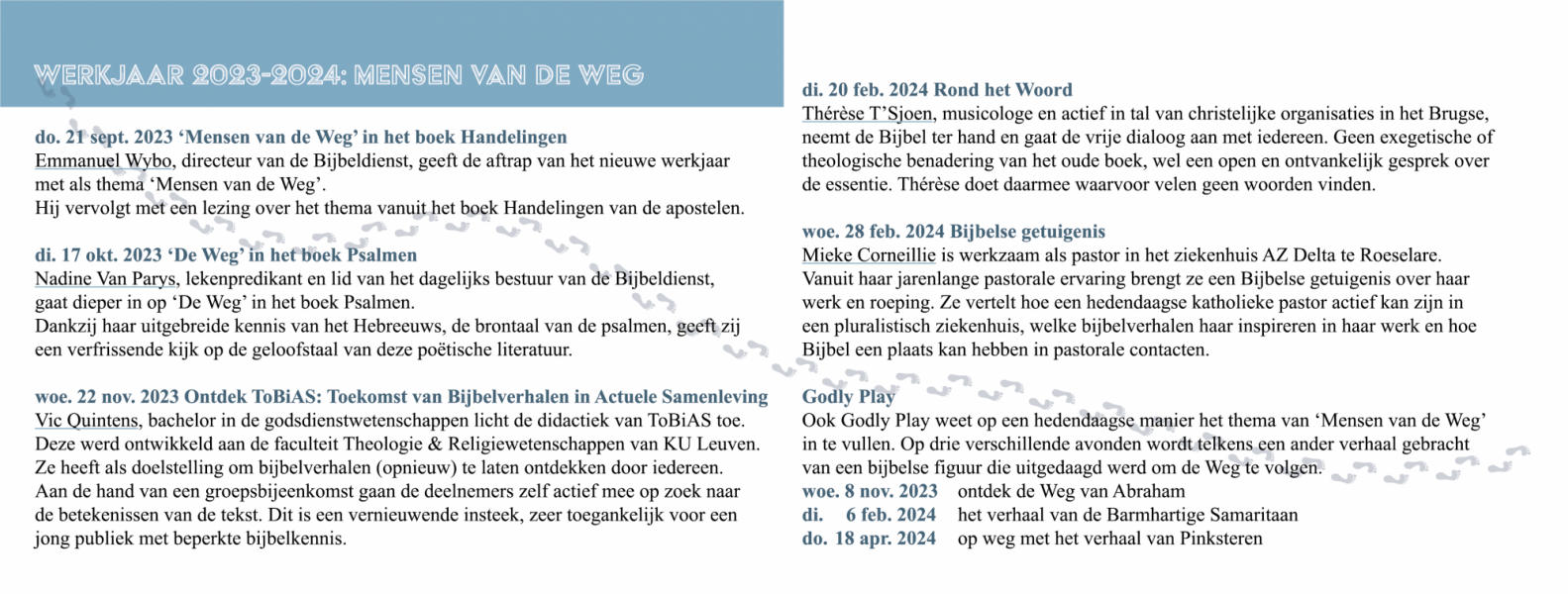 Mensen van de weg verso 