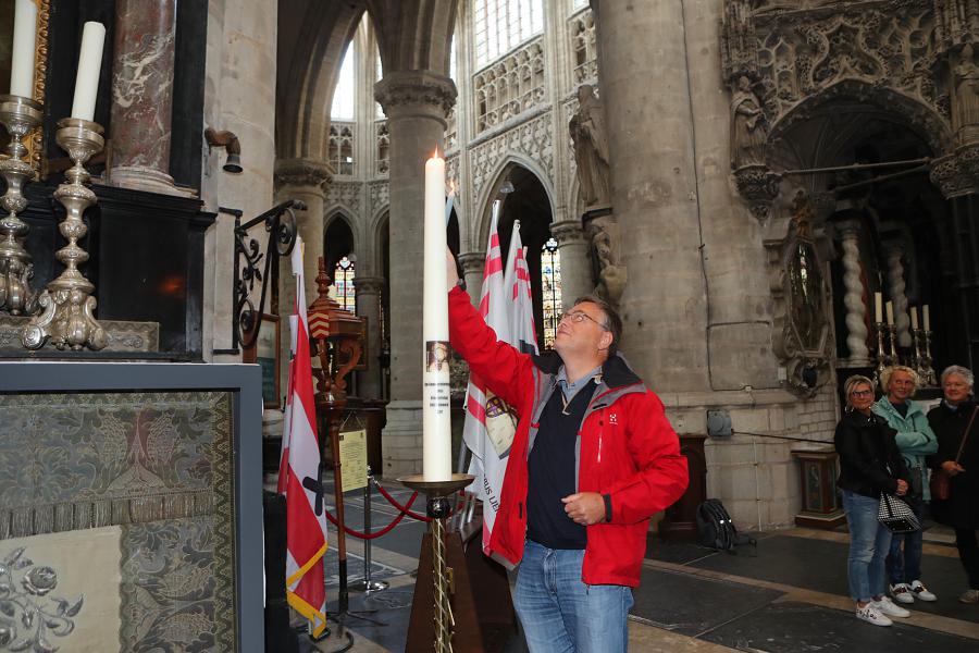 Voorzitter Jos Van Rompay bij de Sint-Gummaruskaars 