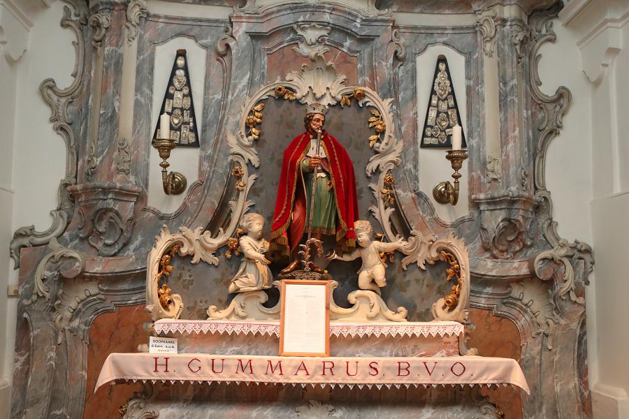 Sint-Gummarus in de Sint-Gummaruskapel in Emblem 