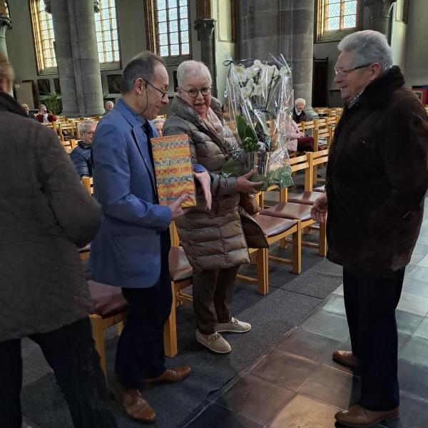 2026/01/01 Dank en afscheid van organist Rik. © ©PE O.L.V.Krekedal Kortemark