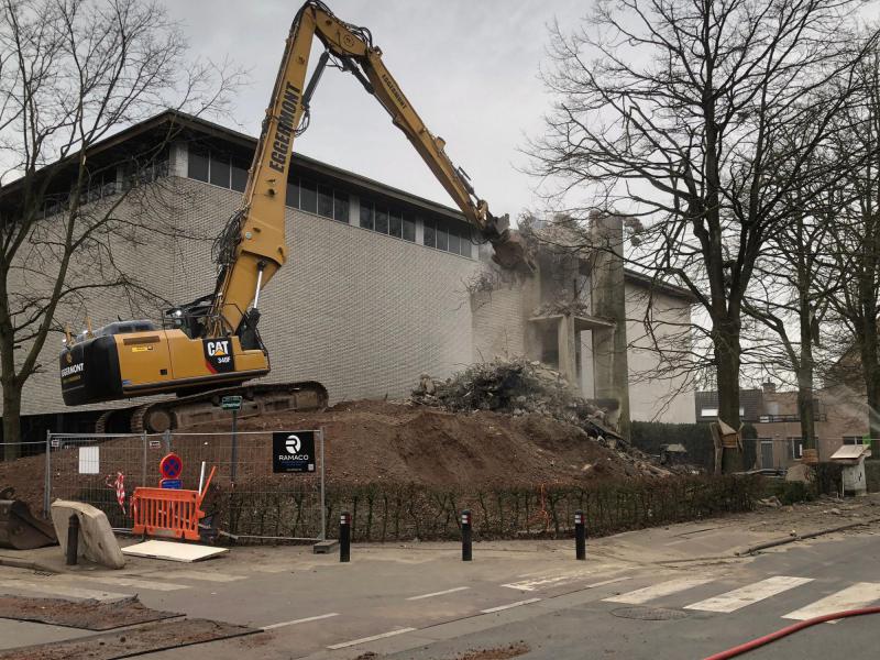 Afbraak kerktoren O.-L.-Vrouw Ten Hemel Opgenomen Eeklo Oostveld © Jan Vermeire