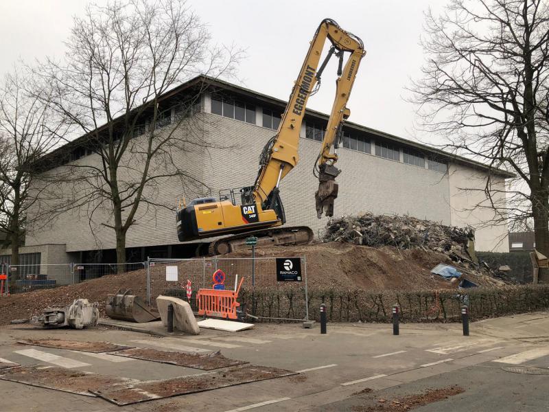 Afbraak kerktoren O.-L.-Vrouw Ten Hemel Opgenomen Eeklo Oostveld © Jan Vermeire