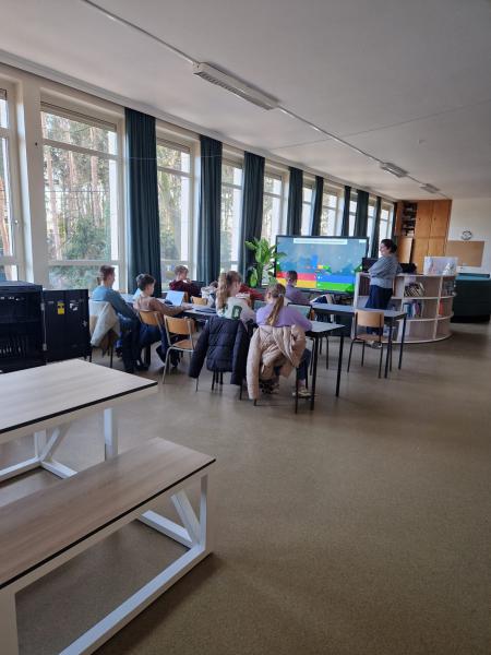 Samen aan het kahooten. 