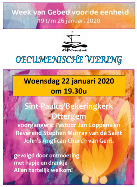 Oecumenische viering Ottergem 22 jan. '20 © ADV