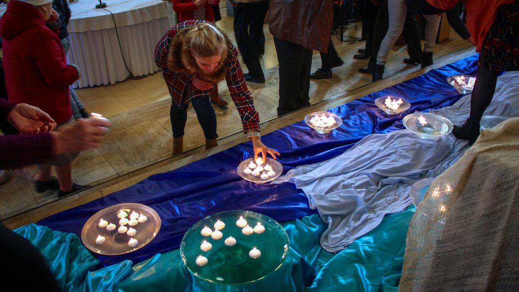 Licht in de duisternis van het verdriet 