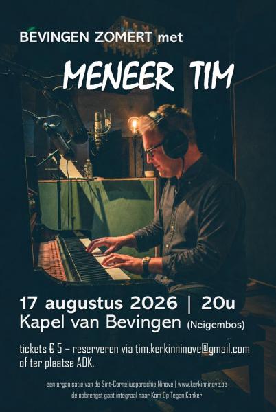 BEVINGEN ZOMERT met Meneer Tim - augustus 2026 © Tim Van Nieuwenhove
