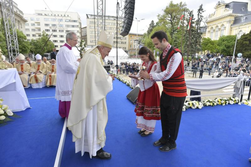 Eucharistie in Sofia © Vatican Media