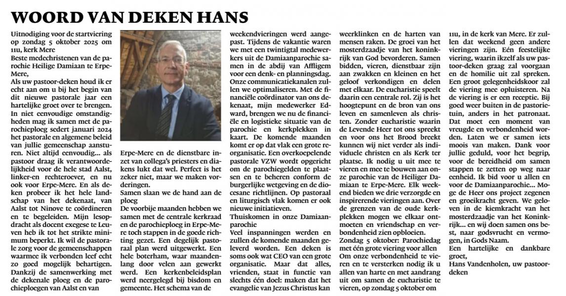 Artikel Kerk & Leven 