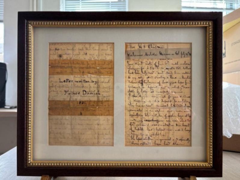 Brief van pater Damiaan © Damiaanmuseum