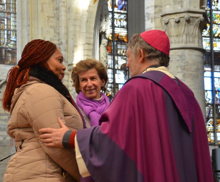 Uitverkiezing van de catechumenen in Brussel © Hellen Mardaga