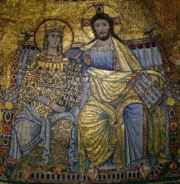 Santa Maria in Trastevere, detail mozaiek © Hugo Casaer