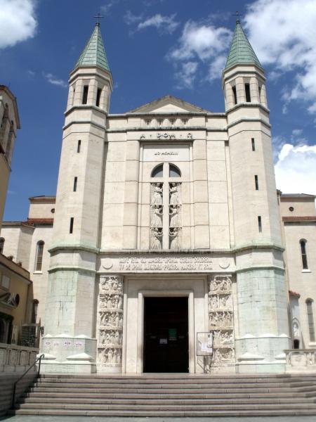 De Basiliek van Sint-Rita in Cascia. © Wikimedia By LigaDue - Own work, CC BY-SA 4.0