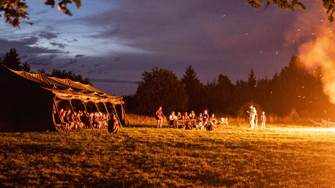 Chiro op kamp © Chirojongens Hern