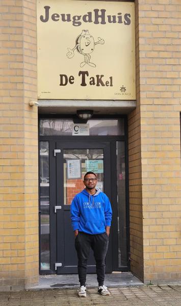 Cirilo's werk- en woonplek in De Takel te Oostende 