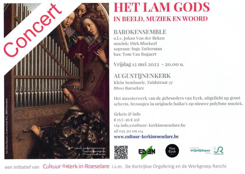 Concert over het Lam Gods © Cultuur@Kerk-in-Roeselare