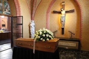 Afscheid in het crematorium 