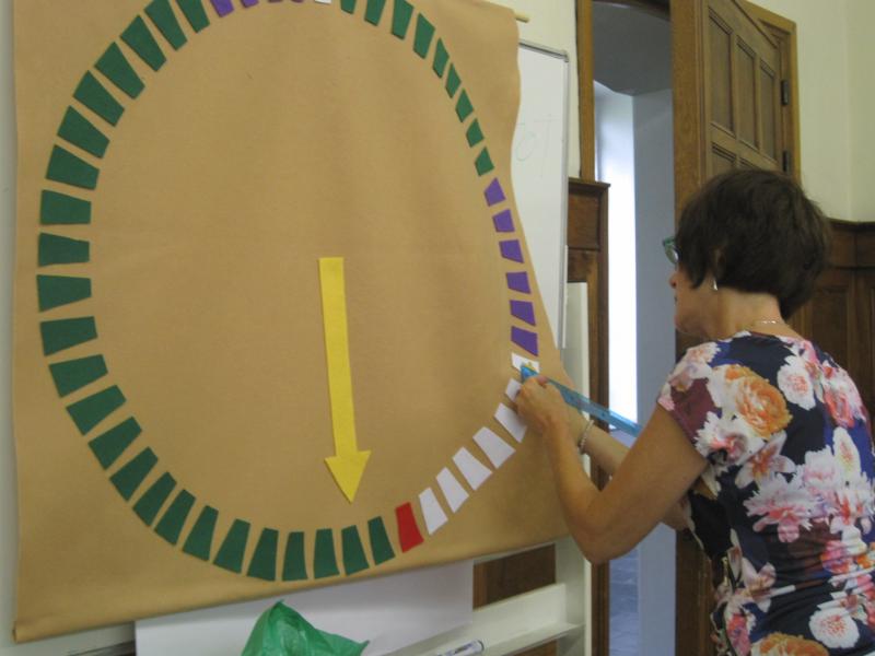 DIY Wandkalender cirkel van het kerkelijk jaar © Kathleen Hoebregts