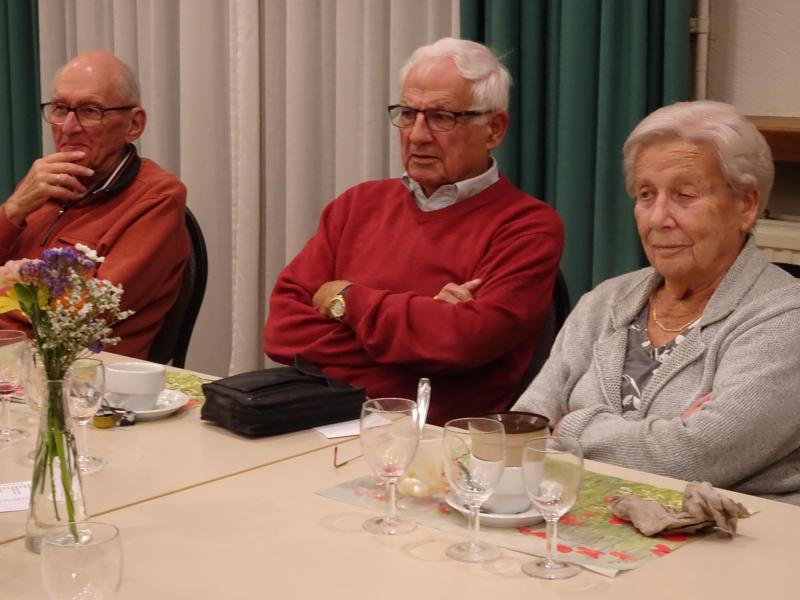 André Steurs, Raymond Suys en echtgenote Simone Claes (van Sint-Hubertus) © Mia Verbanck