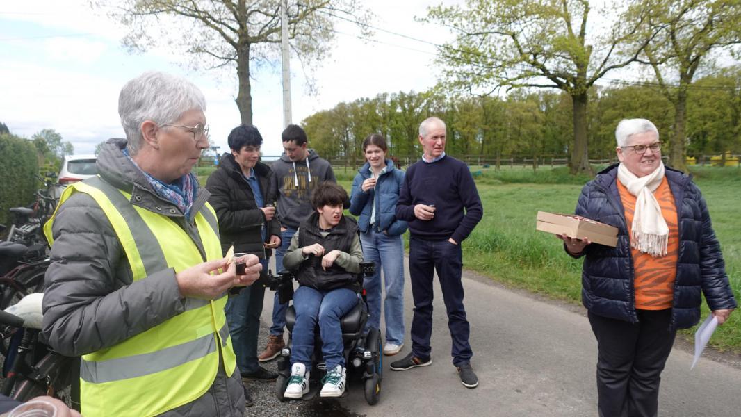 In aanwezigheid van de familie die de kapel bouwde. © CCV Hasselt