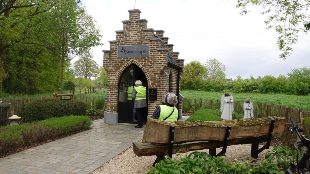 Laatste halte bij de Sterrenkapel. © CCV Hasselt