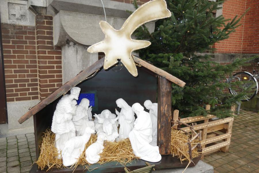 Kerststal  in open lucht Sint-Antonius 