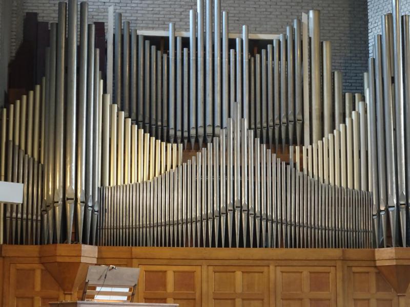 de pijpen van het orgel © Mia Verbanck