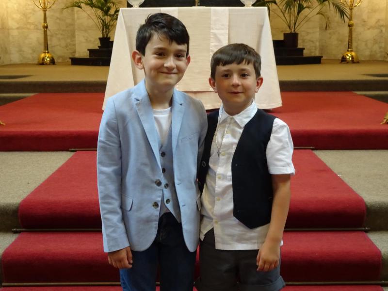 Anton en Luca zijn twee dikke vrienden © Mia Verbanck