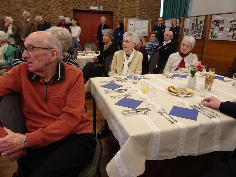 achteraan in de zaal: André en Nini Steurs-Vetters, Nicole Dupon-Bohner, Greet Zwysen © Mia Verbanck