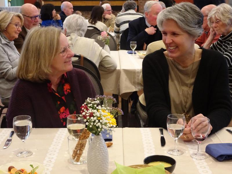 Daniëlle Helsen en Machteld Vanhulle, directrices van OLV Pulhof LS © Mia Verbanck