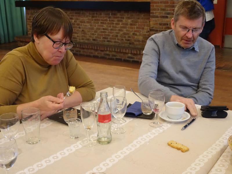 Laat het smaken! Els Devernyns (KBTS) en echtgenoot © Mia Verbanck