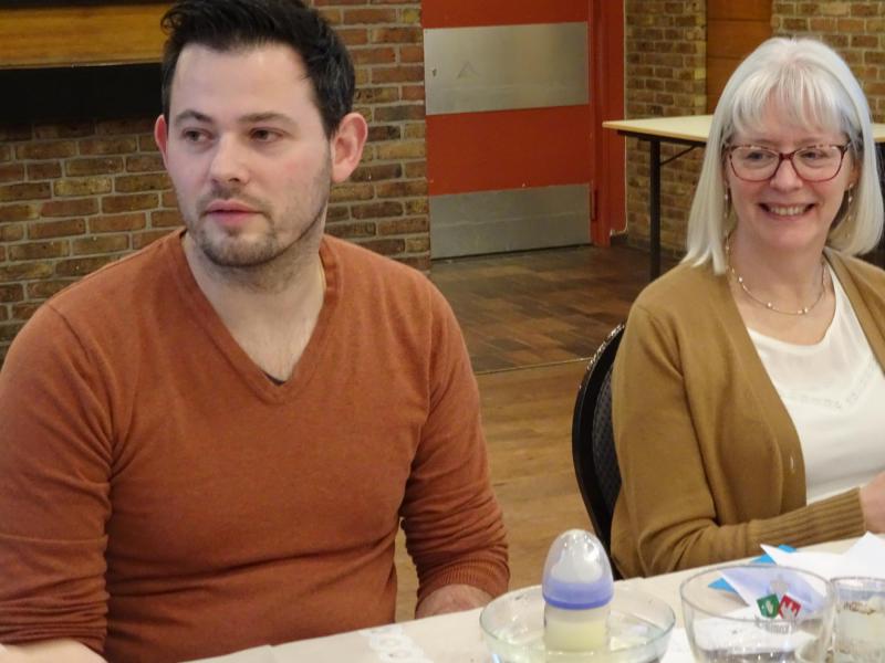 Armand-Emmanuel en zijn tante Maguy © Mia Verbanck